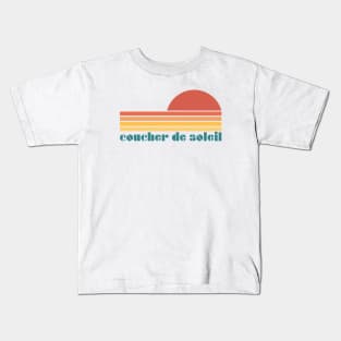 Sunset - Coucher de Soleil Kids T-Shirt